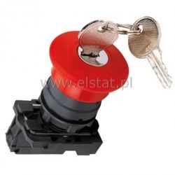Przycisk dłoniowy plastik, GRZYB + kluczyk