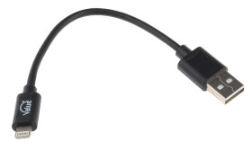 Kabel USB Złącze A USB A Złącze B Lightning dł. 150mm Przewód USB USB 2.0 kolor: Czarny