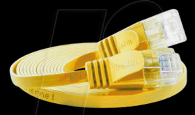 PKW-SLIM-KAT6 2.0 GE Cat.6 SLIM patch cable, U/UTP, 2,0 m, yellow