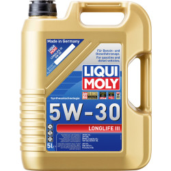 Liqui Moly 20647 Longlife III Engine oil 5W-30 5L Lubricants Greases &amp; Oils