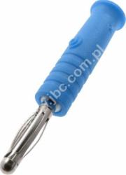 211-BL Wtyczka izolowana 2mm, lamelkowa, przyłącze lutowane, 10A, niebieska, ELECTRO-PJP, 211BL
