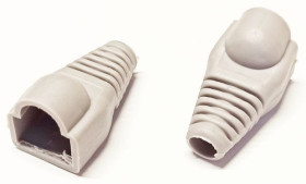 Odgiętka wtyku RJ45 8p8c - szara