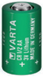 Lithium-battery, 3 V, 1/2R6, 1/2 AA, round cell, surface contact, 86127 101 501