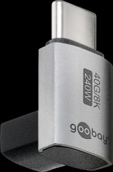 74444 USB 4.0 adapter USB-C plug&gt;USB-C socket 90° angled