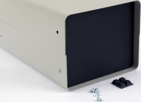 Steel/aluminum enclosure, (L x W x H) 152 x 254 x 127 mm, gray (RAL 7032), IP32, 1401A