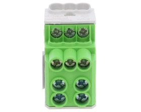 Blok rozdzielczy - dystrybucyjny Al/Cu SDB 100 (80010) SIMBLOCK zielony 81601005