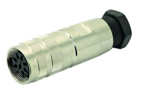 Złącze DIN 6 -pinowe Żeński Montaż na kablu M16 300 V