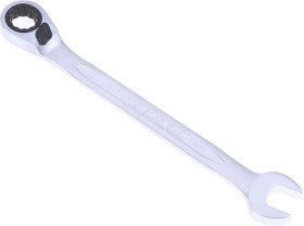 Klucz płasko-oczkowy Klucz płasko-oczkowy z grzechotką Teng Tools długość 165 mm Chromowo-wanadowy