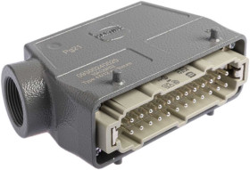 Wzmocnione złącze zasilania 24-pinowe HARTING 16A 500 V Męski PG21