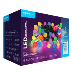 Lampki choinkowe modee 20m RGB 200LED ML-C2024 pilot