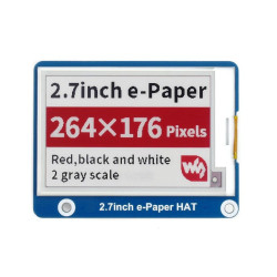 Three-colour 2.7" E-Ink Display HAT (B) [discontinued]