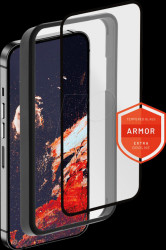 FIXGA-1201-BK Protective film, Armor Full Cover 2.5D tempered glass, iPhone 15