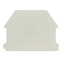 Dinkle DK4NC-WE DIN Rail Terminal Block End Cover - White
