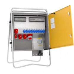 Rozdzielnica budowlana elBOX-XL Z63-012209 IP44 zaciski 5x50 mm2 gn: 9xGK 230V 16A 2xCEE 16A 2xCEE 32A 1xCEE 63A 2xRCCB 76427010