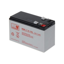 Akumulator AGM 12V/ 7,2Ah MWL 7,2-12L MWp 125922