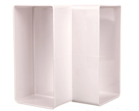 Kolano pionowe płaskie 55x110mm 90 stopni KP55-25