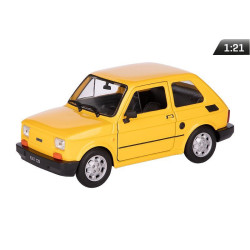 Model FIAT PRL 126p żółty skala 1:21 mały Fiat maluch