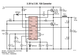 3.3V Input High Power Step-Down Switching Regulator Controller