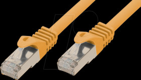 15.0m Patch cable,Cat.7 raw cable, orange, RJ45