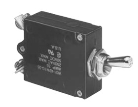 Circuit breaker, thermal, 1 pole, 15 A, 50 V (DC), 240 V (AC), screw connection, panel mounting, 3-1393247-3