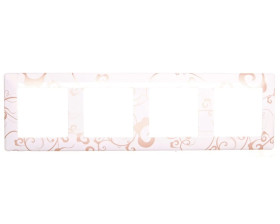 VALENA LIFE Ramka poczwórna lodowa fantazja 754104