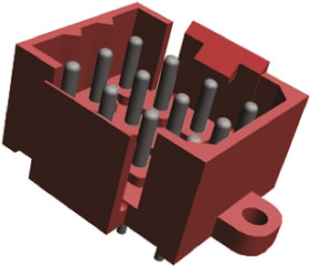Listwa stykowa PCB 12-pinowe Metrimate raster: 5 mm Prosty 4-rzędowe TE Connectivity Otwór przelotowy 600 V W osłonie