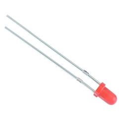 Red 3mm LED Diffused 300mcd 50°