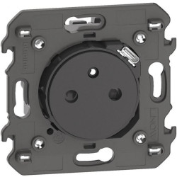 LIVING NOW gniazdo płaskie 2P+Z + USB C 2mod. czarny KG4142USB