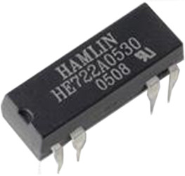Reed relay, 24 V (DC), 1 Form A (N/O), DIP, 10 W, HE721A2400
