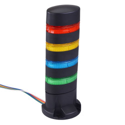 LD6A-4DQB-RYSG Red/Yellow/Blue/Green Stack Light LED Tower Direct Mount 24VAC/DC IDEC
