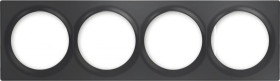 Quadruple cover plate (Antracite) - Poczwórna ramka ozdobna do zastosowania z urządzeniami Walli.
