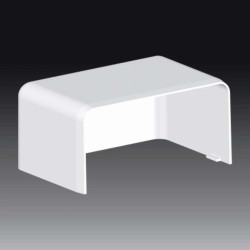 Pokrywa końcowa bezhalogenowa dla kanałów EKD 80X40HF biała 8501HF_HB