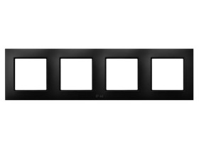 ARIA Ramka 4 poczwórna do wyłączników IP-44 czarny metalik RH-4U/33 OSPEL