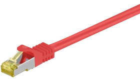 Rj45 Patchkabel, Cat 6A S/Ftp (Pimf), 500 Mhz Z Cat 7 Kable Surowym, Czerwony...