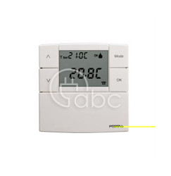 Cyfrowy termostat pokojowy, z wyświetlaczem LCD 2” 1/3, zasilanie 230 V AC,...