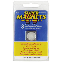 Blanko 205018 Magnet Round Stainless steel Ø18xH3mm 3 pcs