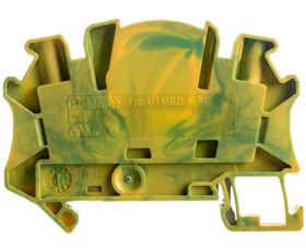 Złączka szynowa ochronna 4mm2 zielono-żółta UTMED 4-PE 3047478