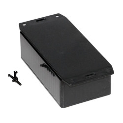 1591CF2BK Hammond Multipurpose Black FRABS Enclosure Flanged Base 120 x 65 x 40mm