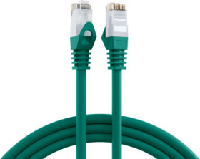 Patch cable, RJ45 plug, straight to RJ45 plug, straight, Cat 6, U/UTP, LSZH, 0.5 m, green, K8104GN.0,5