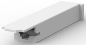 Insulating grommet for 4.75 mm, 1 pole, PA, UL 94V-0, natural, 1-368602-1