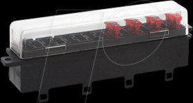 H1295 Car fuse holder, normOTO, 8-fold, incl. cover