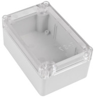 Z-57JpH Obudowa z tworzywa Z57JpH wymiary: 118x78x55mm - mocowana na ścianę - jasna - pokrywa przeźroczysta - ABS