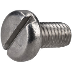R-TECH 337084 Slotted Pan Head A2 Stainless Steel Screws M3 6mm - Pack Of 100