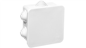 Fast-Box Puszka Hermetyczna N/T 76X76x40mm Pusta Ip55 Biała 0242-10