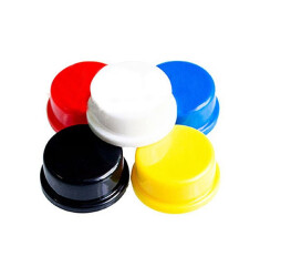 B3F 12x12x7.3 mm Tact Switch Cap - Red - 10 pcs