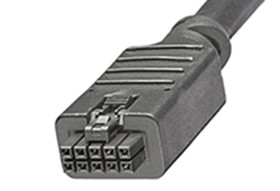 Kabel przewód-płytka, Nano-Fit, 250 V AC, 6 A, raster: 2.5mm, 1m, Cyna matowa, Czarny