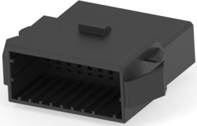 Plug housing, 20 pole, pitch 2.5 mm, straight, black, 2-1318114-9