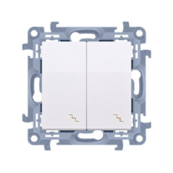 SIMON10 biały CW6/2.01/11 Łącznik podw.sch KONTAKT