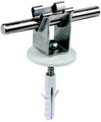 Wspornik DEHNgrip, wys. 20 mm, z kołkiem 8 mm, wkrętem i uszczelką, stal nierdzewna NIRO nr. kat. 207 109