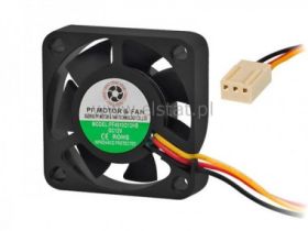 Wentylator 12V; kulowy; 40x40x10mm; 0,09A 3-przew